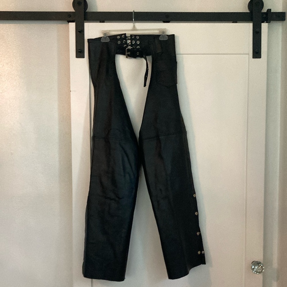 Black Leather Chaps